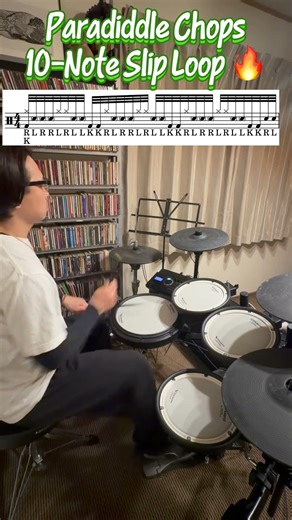 Linear Paradiddle Hack 🔥 RlrrLRllKK | 手順とゴーストノートで魅せる変則フィル