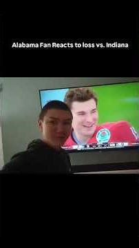 Alabama Fan Reacts to loss vs. Indiana! CFP Rose Bowl #alabama #indiana #football