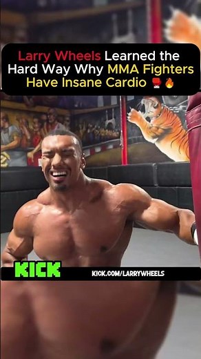 Larry Wheels Learned the Hard Way Why MMA Fighters Have Insane Cardio 🥊🔥 #boxing #training #larry