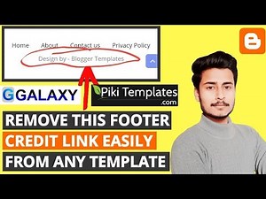 How to Remove Footer Credit Link from Galaxy Templates or Piki Templates