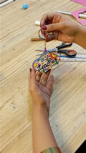 DIY Best Teacher Ever Keychain 🎁 | Happy Teachers Day Gift Idea 💡