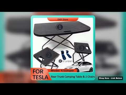 Exclusive Tesla Model Y Juniper Spec Features Juniper Travel Folding Camping Picnic Table Fits