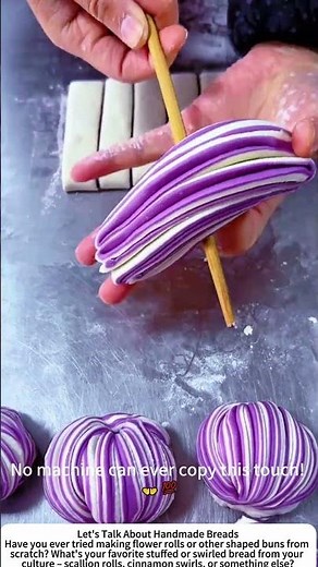 Handmade Flower Rolls – Traditional Dough Art at Work 🥢🌸