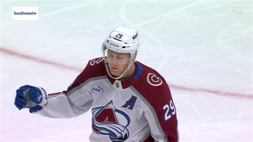 LAK@COL: MacKinnon scores empty-net goal
