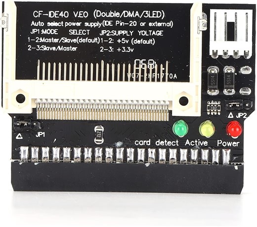 Amazon.com: CF 轉 IDE 轉接器 40 針 小型 Flash CF 卡至 3.5 母 40 針 IDE 硬碟轉換器模組 母介面 硬碟讀卡器 模組 5V : 電子