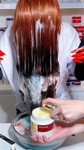 hair color removal and dyeing process😀#hair#diyhairstyle #longhairgrowthtips#haircolor# coloringhair
