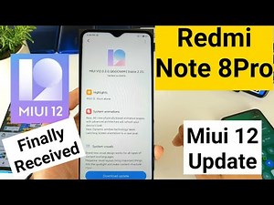Redmi note 8 pro miui 12 update received finally