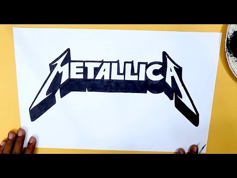 How to draw the Metallica logo easy #3