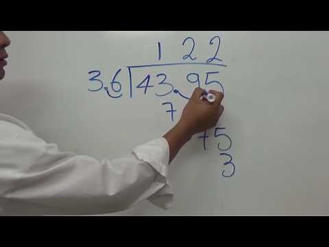 Divisiones con punto decimal en divisor y dividendo.