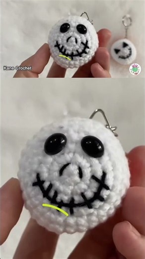 Crochet Pumpkin Keychains! 🎃 Crochet Ghost 💀 R153