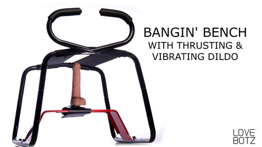 LoveBotz Bangin' Bench with Thrusting and Vibrating Dildo
