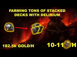 [PoE 3.25] 2614 Stacked Decks In 50 Maps - Delirium Orbs are Still Amazing!!