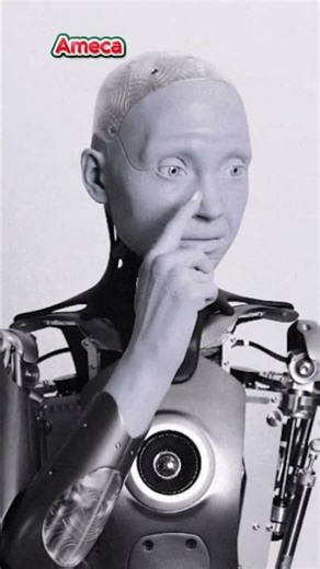 Interviewing Ameca: the most advanced robot on Earth #ameca #robot #ai #usa #amecarobot #shorts