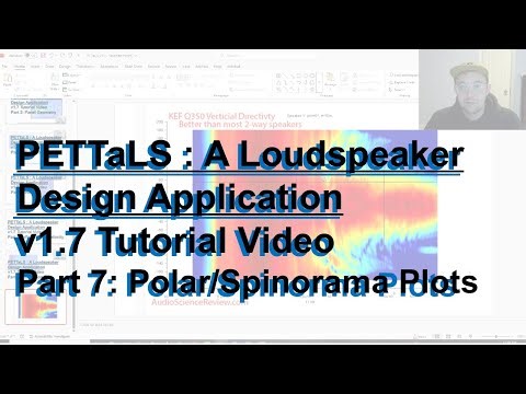 PETTaLS Loudspeaker Design Application v1.7 Tutorial Part 7: Polar/Spinorama Plots (DML Design)