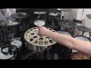 Sabian Sizzler stack - AA Sick hat top 16" + XSR Fast Stax china 16"