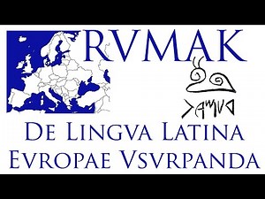 De Lingua Latina Europae Usurpanda — Stephanus RVMAK