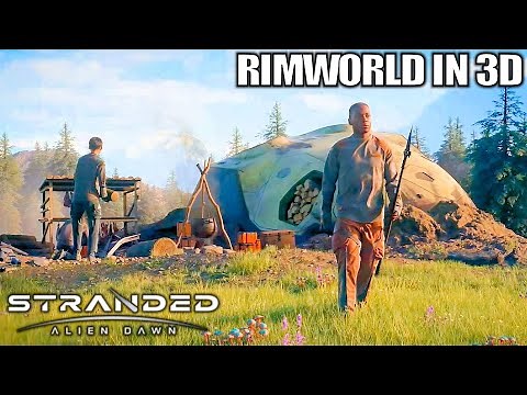 Day 1 Survival Rimworld in 3D | Stranded Alien Dawn Gameplay | Part 1