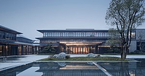 exhibition hall leading into old chinese town by the 9th institute of architectural design and research