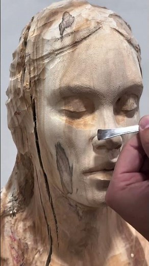 Carving A Female Bust in Wood