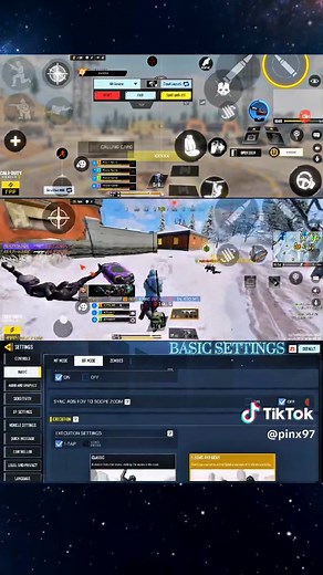 HUD Layout Basic Sensitivity (With Vertical Turning Sensitivity)
