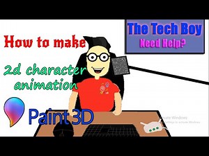 How to make animation video by paint 3d. 2D animation.RS Tech