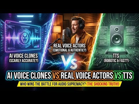AI Voice Clones vs Real Voice Actors vs TTS - The Battle for Audio Supremacy