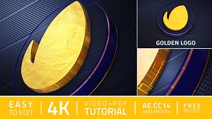 Cinematic Golden Logo Reveal