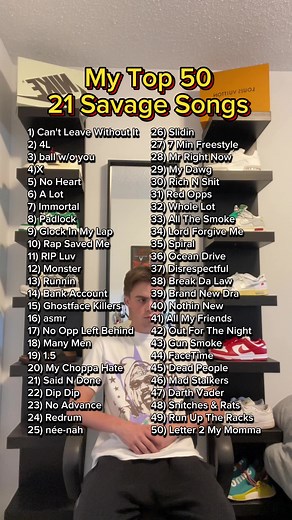 Top 50 21 Savage Songs #21savage #21savagesounds #redrum