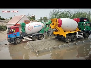MOBIL TRUK MOLEN COR MIXER BETON TRUCK RC SCANIA, MAN DAN MERCEDES TERBARU