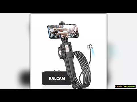 RALCAM Articulating BorescopeTwoWay 55mm Steerable Probe Inspection Camera for Mechanics Compatiabl