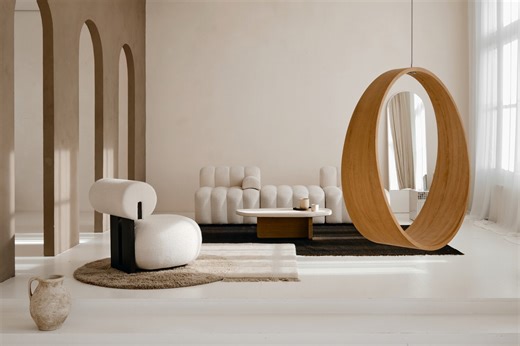 Circle swing rocking chairs N.2 , four colors, indoor and outdoor | designboom shop