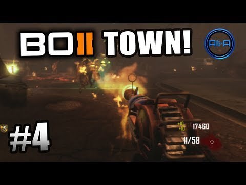 Black Ops 2 ZOMBIES GAMEPLAY - "TOWN" Survival Live w/ Ali-A - Part 4 - Call of Duty BO2