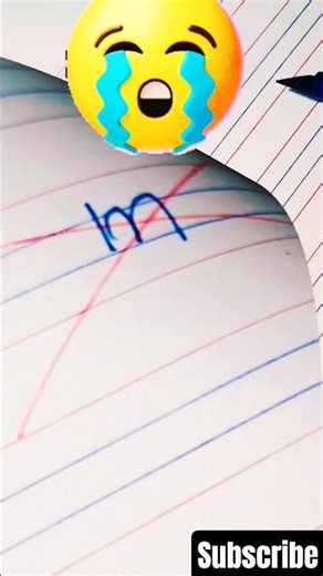 how to write"m" #Calligraphy #Handwriting #satisfying #shorts #fyp #reels #shortsfeed #trending