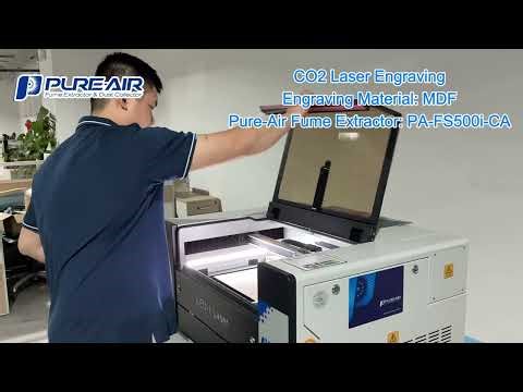 Pure Air Fume Extractor For CO2 Laser Engraving MDF PA-FS500i-CA