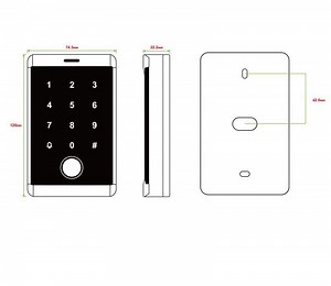 [Hot Item] Elevator Aluminum Alloy Fingerprint Access Control Waterproof IC System