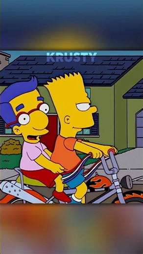 HOMER MONTA A BICICLETA DE BART #simpsons
