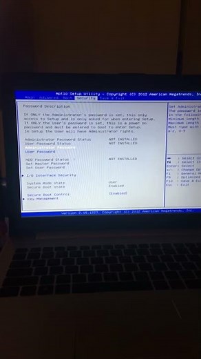 How to fix aptio setup utility on asus Sonic master windows 10 (help me)