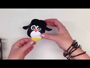 Cute Penguin made from the Stampin' Up! UK Curvy Keepsake Box