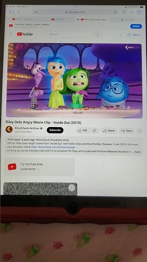 Inside Out - Riley refuses to eat broccoli at dinnertime