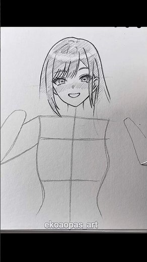 How i draw anime body #drawing #sketch #art #animeart #shortvideo