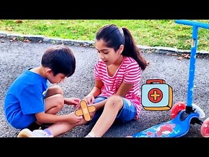 The Boo Boo Story 😲 | Kids Outdoor Playground Fun & Bike Ride