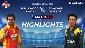 534K views · 10K reactions | Mudasir Bhat's efforts went in vain as Pakistan Legends beat Bollywood Kings by 43 runs. Catch all the highlights of the second match. Watch Out. | CricTracker | Facebook