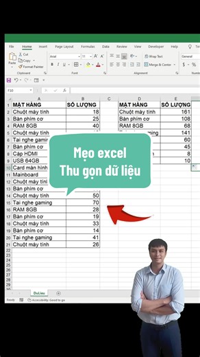 Mẹo thống kê dữ liệu excel chuyên nghiệp #meoexcel #exceltips #thugondulieuexcel