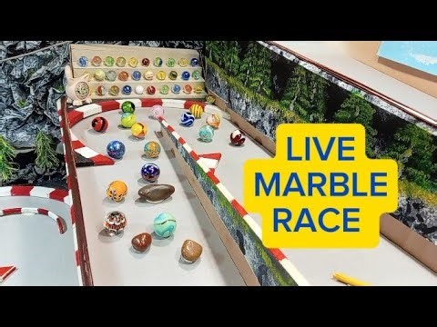 MARBULOUS MARBLE RACING WAS LIVE. MARBLE RACE. MARBLE RUN. ASMR.