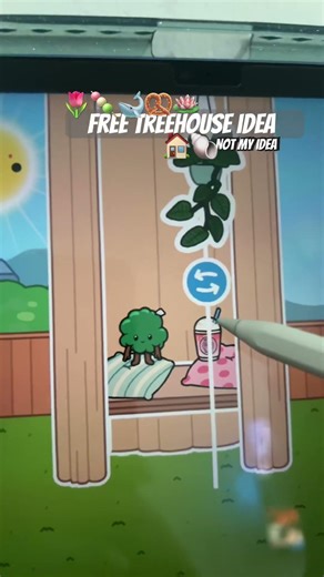 Free treehouse idea,🍡🏠🪷🩰⭐️ #tocaboca ￼￼