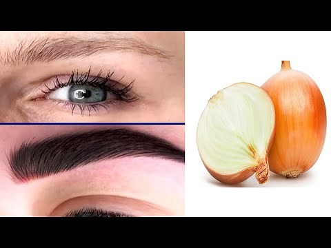 How to grow your eyebrows overnight with onion | Grow eyebrows faster naturally