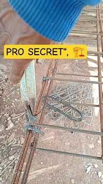 Fastest Way to Tie Column Rebar with Pliers 🏗️ #construction