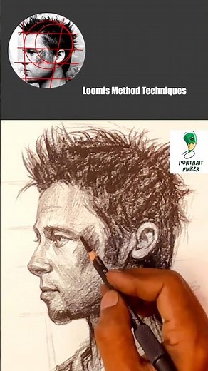 Beginner’s Loomis Method: Brad Pitt Portrait Sketch! 🎨