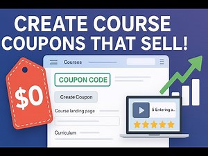 Udemy. How to create discount coupons and market your courses