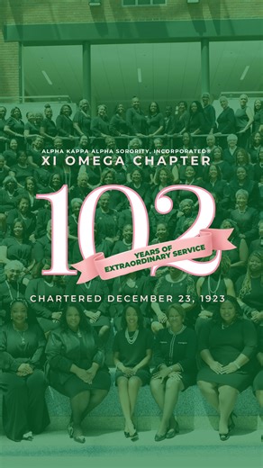 Xi Omega Chapter - AKA on Instagram: "The Xi Omega legacy of extraordinary sisterhood and service continues to stand strong. As we celebrate our 102nd anniversary, we are reminded that our work is sustained by an unwavering commitment to uplift the Washington, DC community. We honor the 20 visionary women who blazed the trail and recommit ourselves to soaring high, today and always. 💖💚 Happy Charter Day to all Xi Omega Sorors! #AKA1908 #AKAXO #XOCharterDay"
